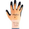 Cut Resistant Gloves, 13 Gauge Cut B, Size 9, Black & Orange, Nitrile Foam Palm, EN388: 2016 thumbnail-1