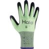 Cut Resistant Gloves, 13 Gauge Cut D, Size 9, Black & Green, Nitrile Foam Palm, EN388: 2016 thumbnail-1