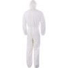 Disposable Hooded Coveralls, Type 5/6, White, Small, 27-36" Chest thumbnail-1