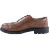 Brogue Safety Shoes, Brown, Size 6, Composite Toe Cap, S3 SRC thumbnail-2