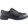 Brogue Safety Shoes, Black, Size 6, Composite Toe Cap, S3 SRC thumbnail-1