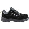 Safety Trainers, Black, Leather Upper, Composite Toe Cap, S1P, Size 8 thumbnail-1