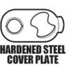 Keyed Padlock, Keyed Different, Hardened Steel, Silver, 50mm Width, Weatherproof thumbnail-4
