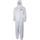 Disposable Hooded Coverall, Dual Type 5 & 6, White thumbnail-0