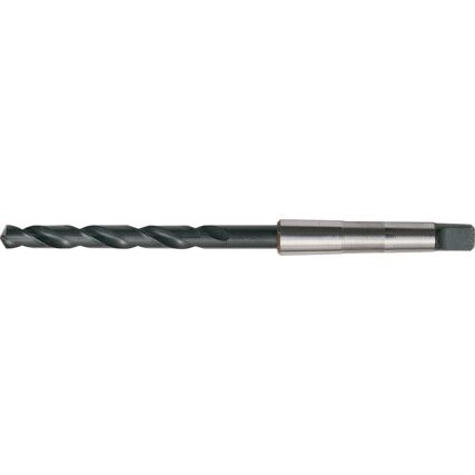T100, Taper Shank Drill, MT1, 1/4in., High Speed Steel, Standard Length