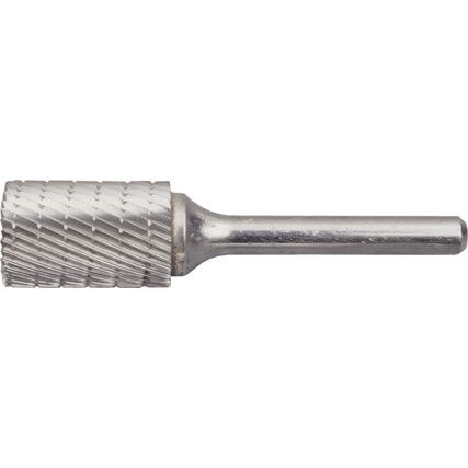 Carbide Burr, Uncoated, Cut 9 - Chipbreaker, 6mm, Cylindrical End Cut