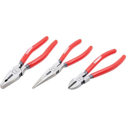 205mm, Diagonal Cutting Pliers Set, Jaw Serrated/Smooth