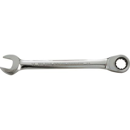 Single End, Ratcheting Combination Spanner, 21mm, Metric