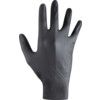 Disposable Gloves, Diamond Grip, Black, Nitrile, Small, Powder Free, Pack of 50, 8.3g thumbnail-1