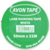 Adhesive Hazard Tape, PVC, White, 50mm x 33m thumbnail-3