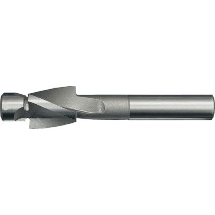 Counterbore, 15mm, High Speed Steel, 3 fl, Plain Shank, Uncoated