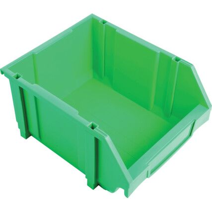 Storage Bins, Plastic, Green, 280x350x184mm