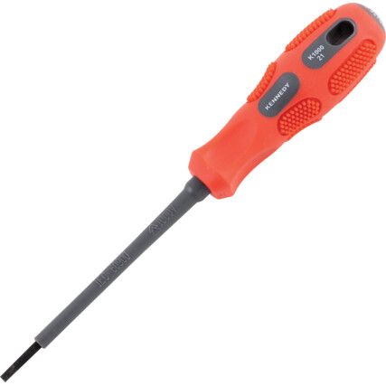 Electricians Screwdriver Slotted 2.5mm x 75mm