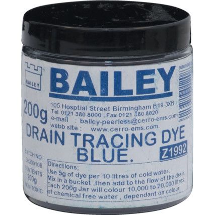 Drain Trace Dye Blue 200g