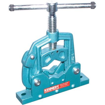 Pipe Vice, 10 to 85mm, Bolt Mount, Fixed Base, Cast Iron