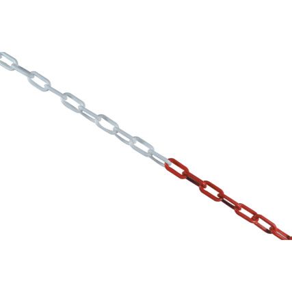 Chain Pack, Polyethylene, Red/White, 8mm x 25m